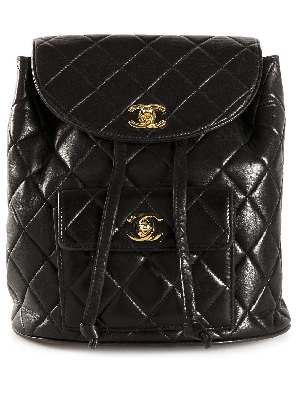 'CC' quilted backpack 
