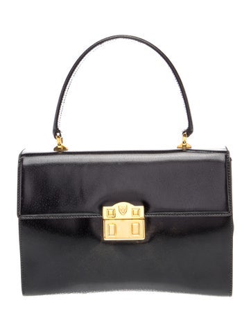 Leather Top Handle Bag Vintage