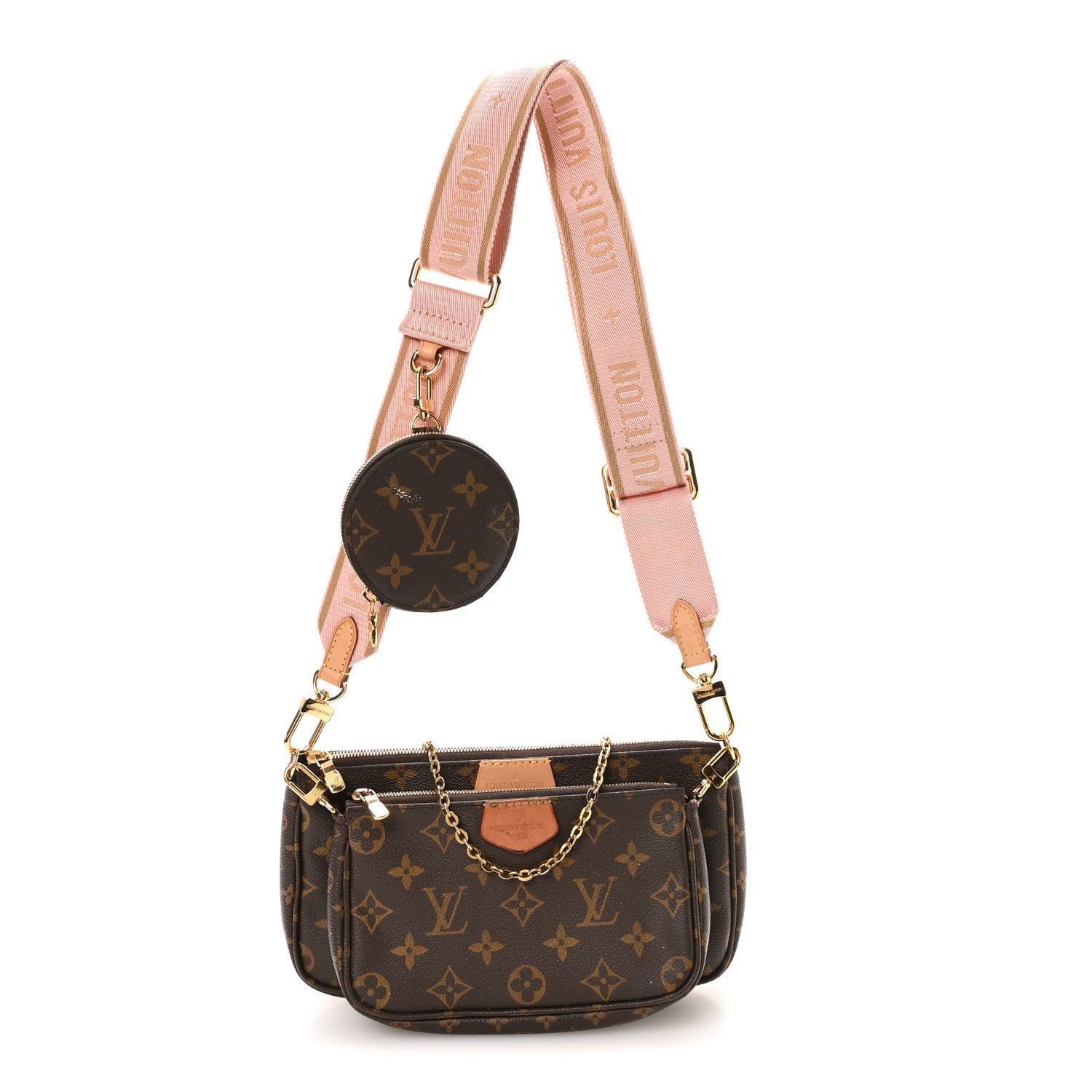 Louis Vuitton Monogram Multi Pochette Accessories Rose Clair