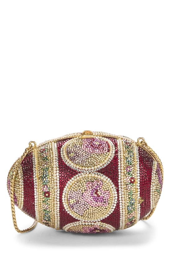 Judith Leiber Red Crystal Minaudière