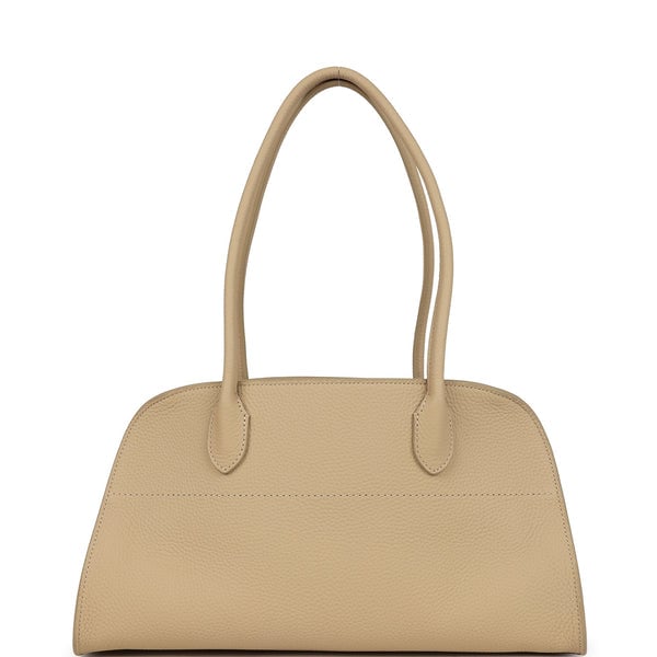 The Row The Row Margaux Shoulder 12 Bag Boulder Calfskin Silver Hardware