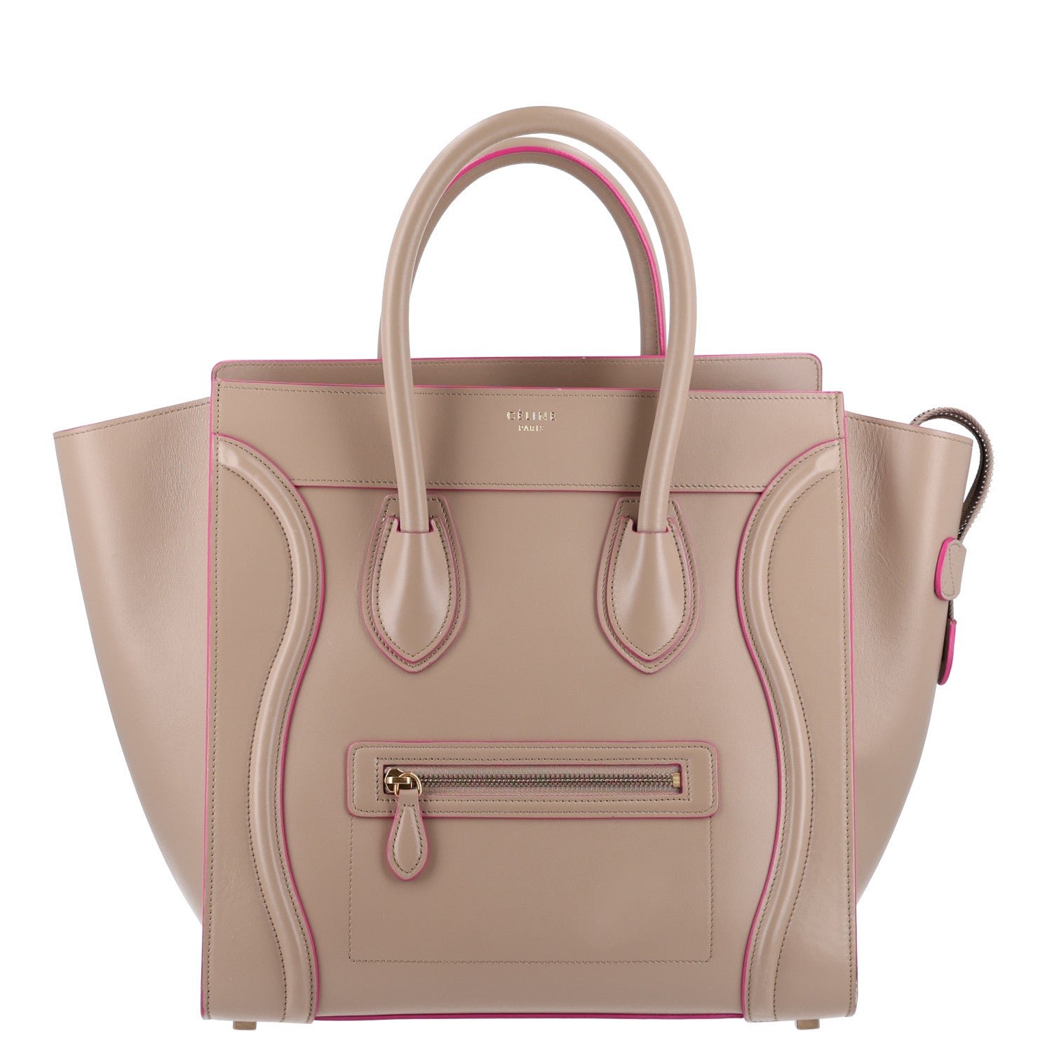 Celine Palmelato Calfskin Mini Luggage Beige