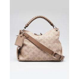 Louis Vuitton Galet Monogram Mahina Leather Beaubourg Hobo MM Bag