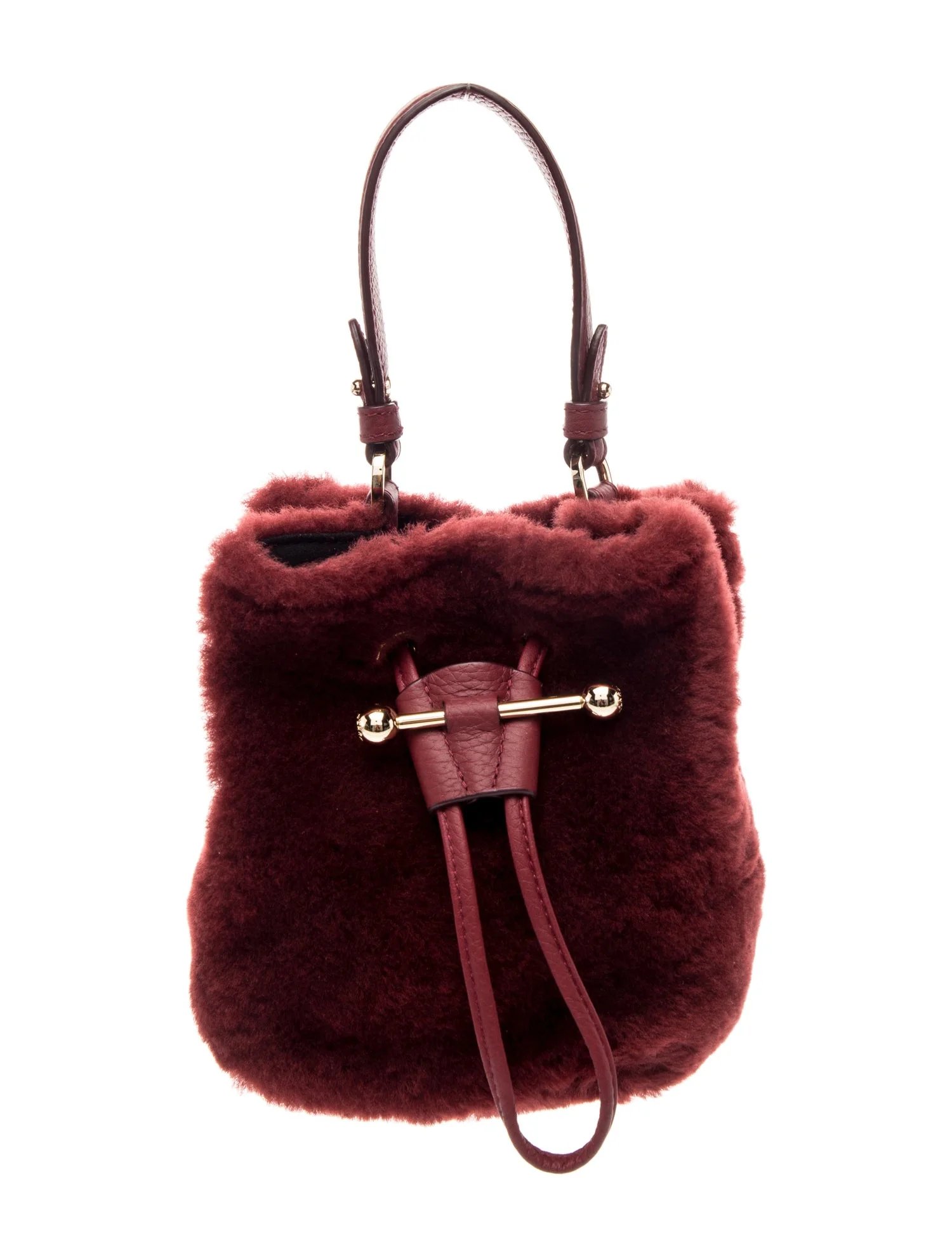 Strathberry Fur Bucket Bag