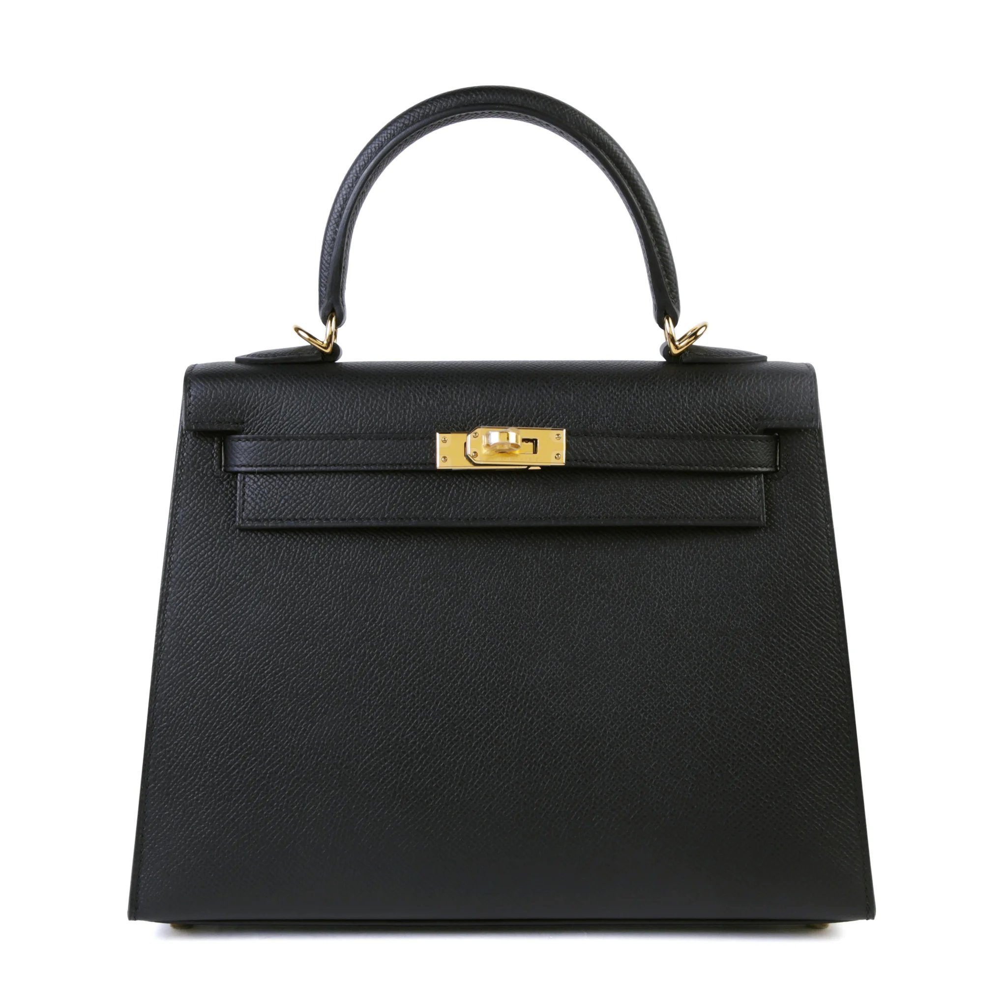 Brand New ( Rank N ) HERMÈS Kelly 25 Sellier Noir (89) Epsom Gold hardware K (2025)