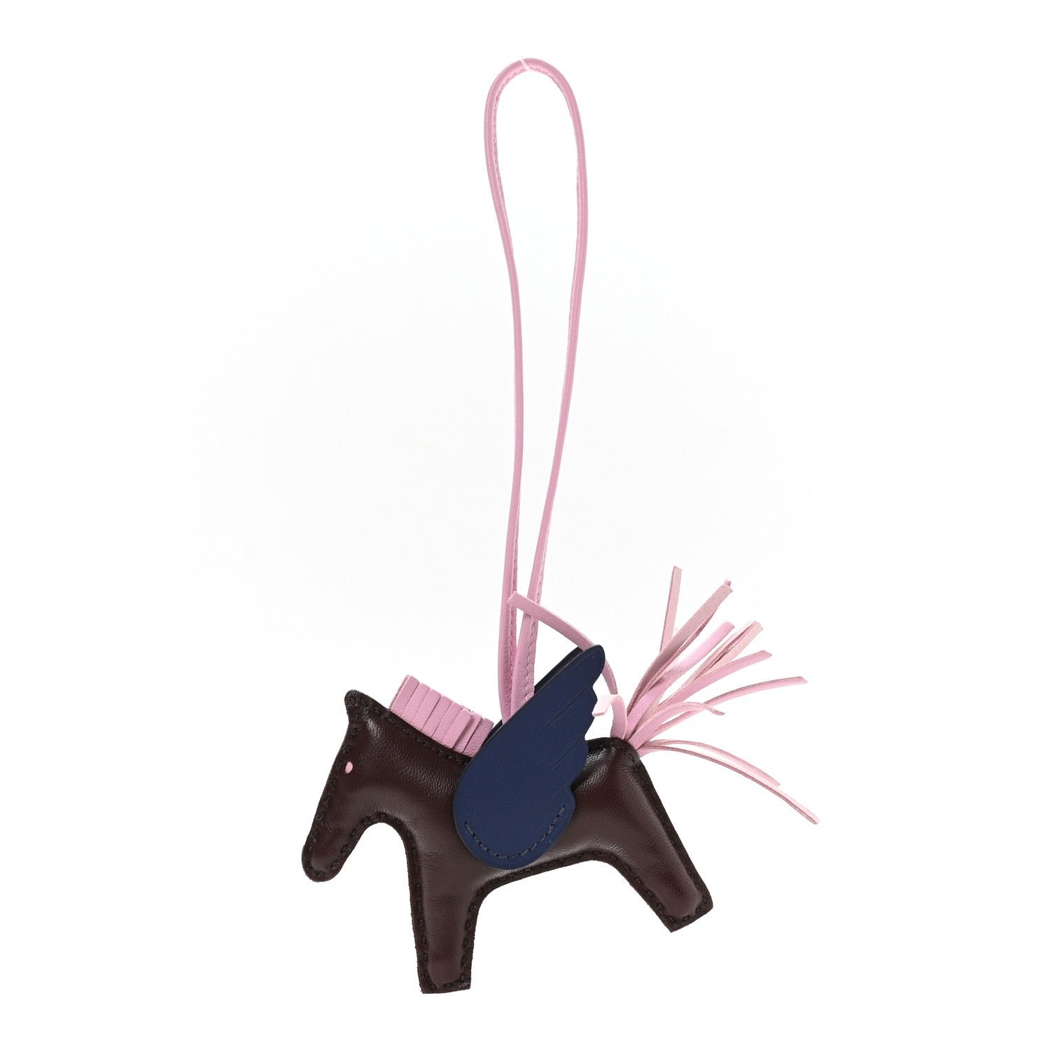 Hermes Milo Lambskin Grigri Rodeo Pegase Horse Bag Charm Rouge Sellier Mauve Sylvestre Bleu Saphir