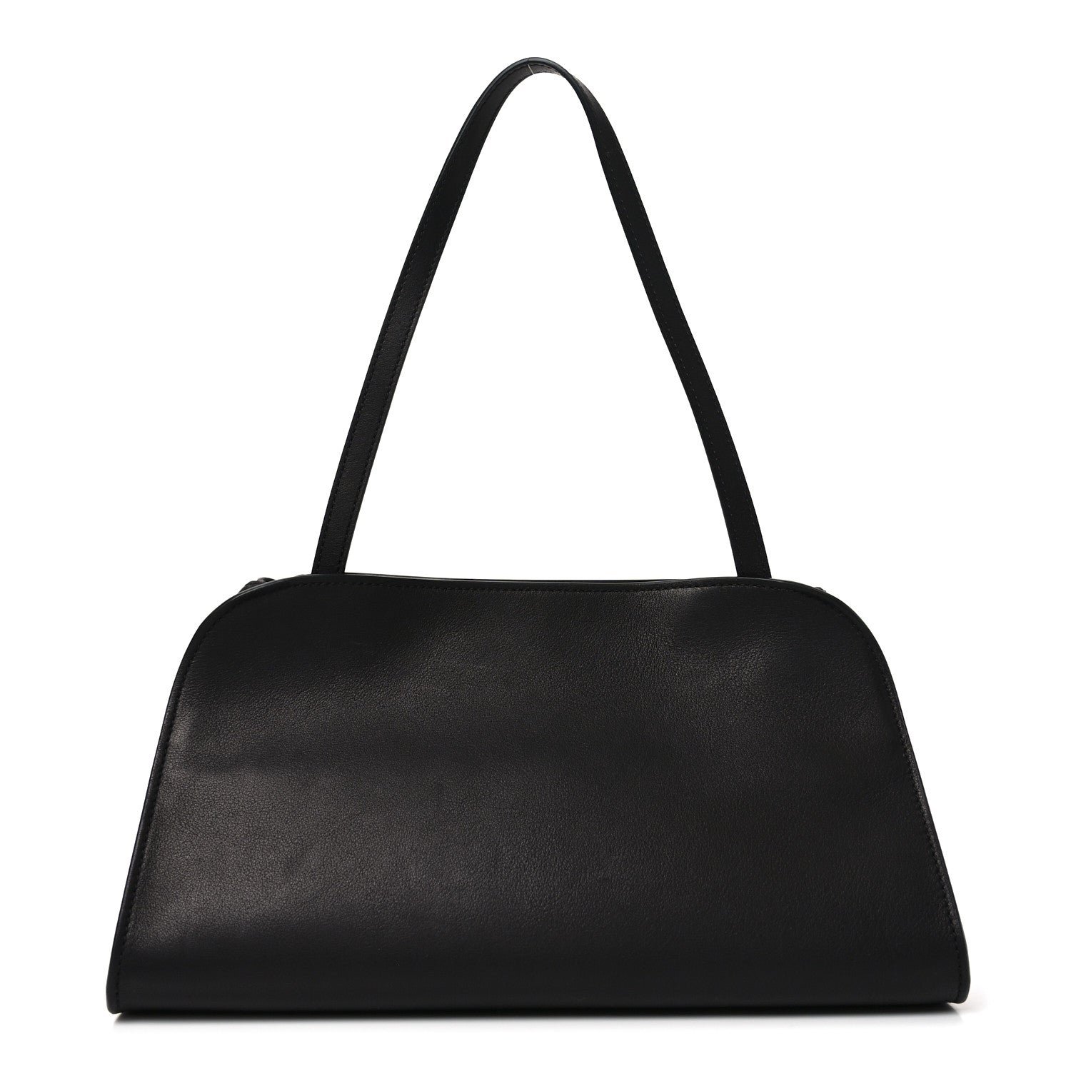 The Row Smooth Calfskin Peggy Bag Black