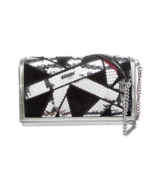 Christian Louboutin Louboutin Leather Paloma Clutch