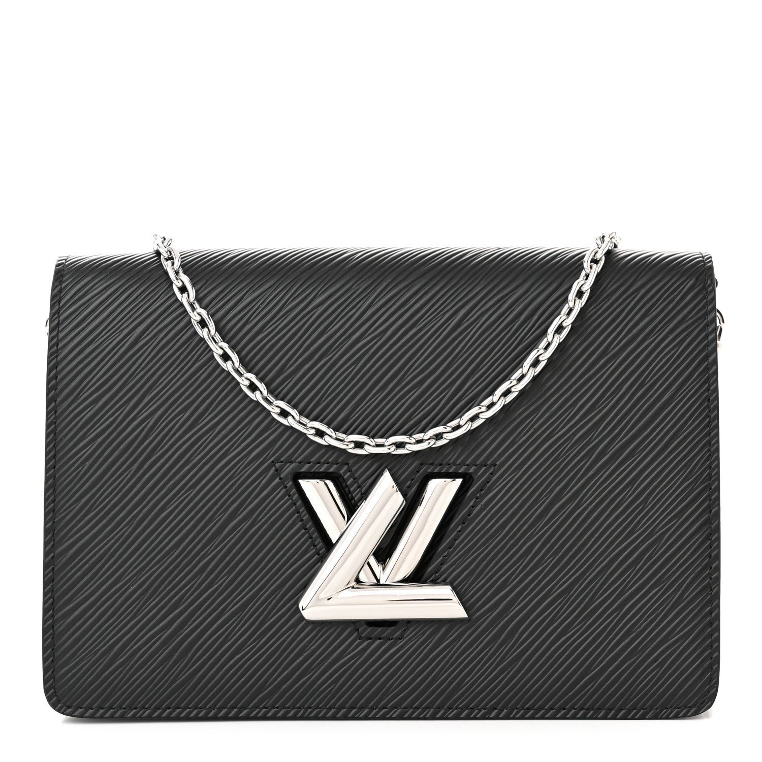Louis Vuitton Epi Twist Belt Chain Wallet Black