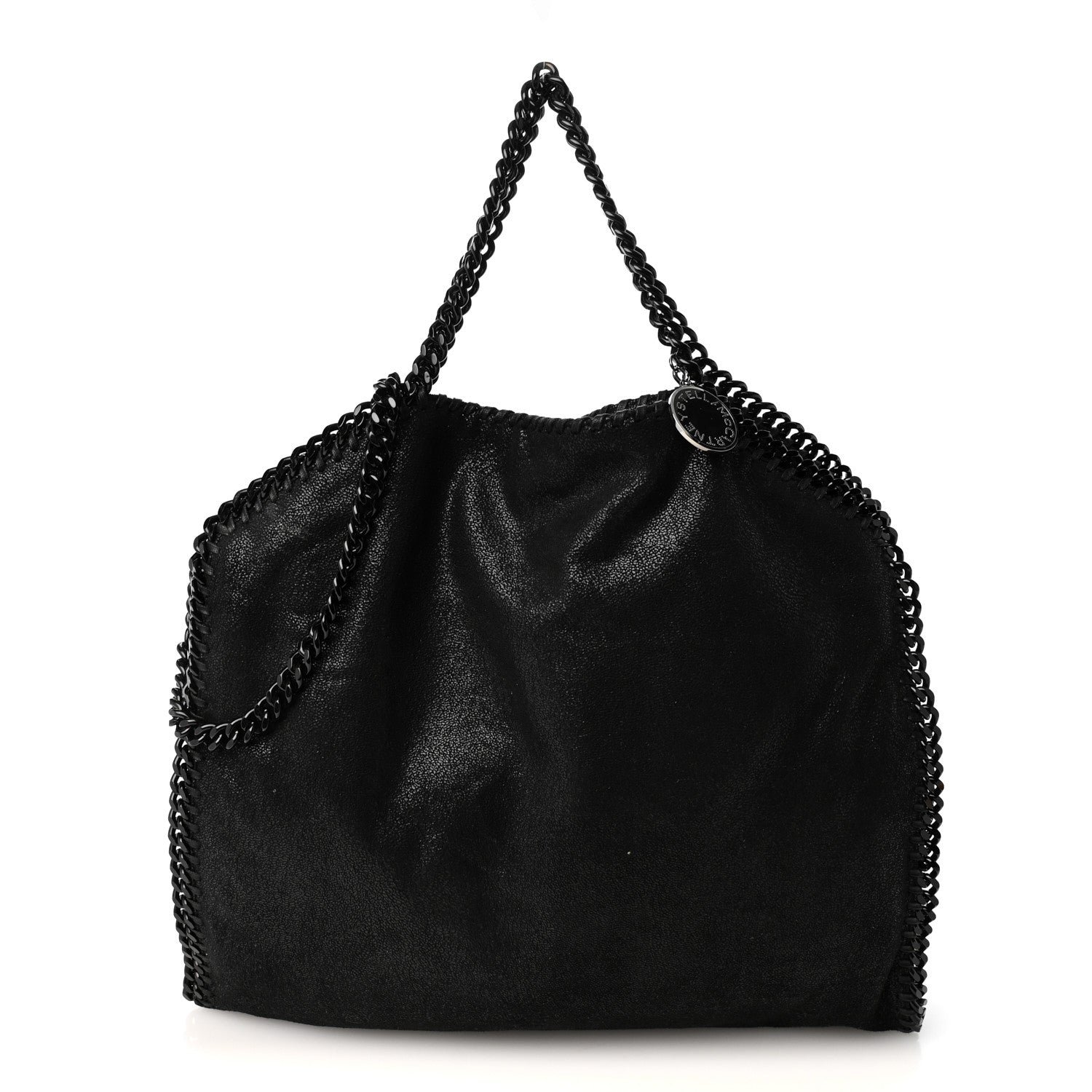 Stella McCartney Shaggy Deer Small Falabella Tote Black