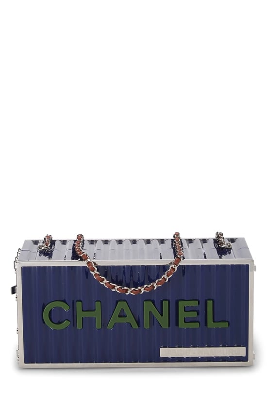Blue Lucite Shipping Container Bag