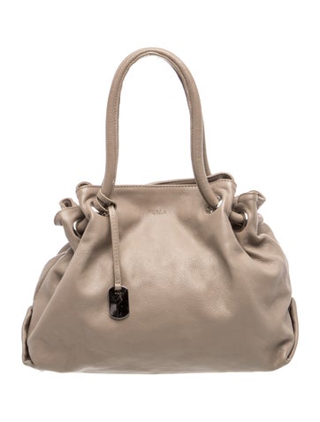 Leather Top Handle Bag