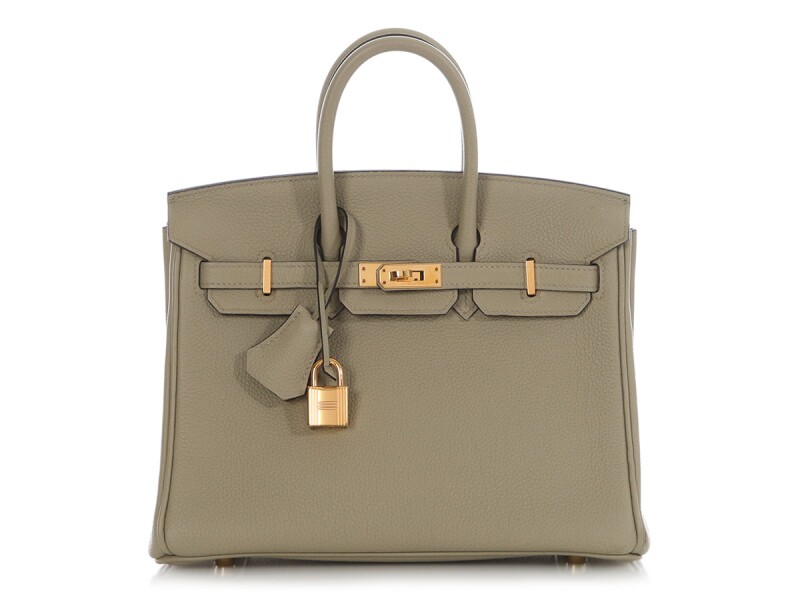 Hermes Sauge Togo Birkin 25 Gold Hardware, 2021