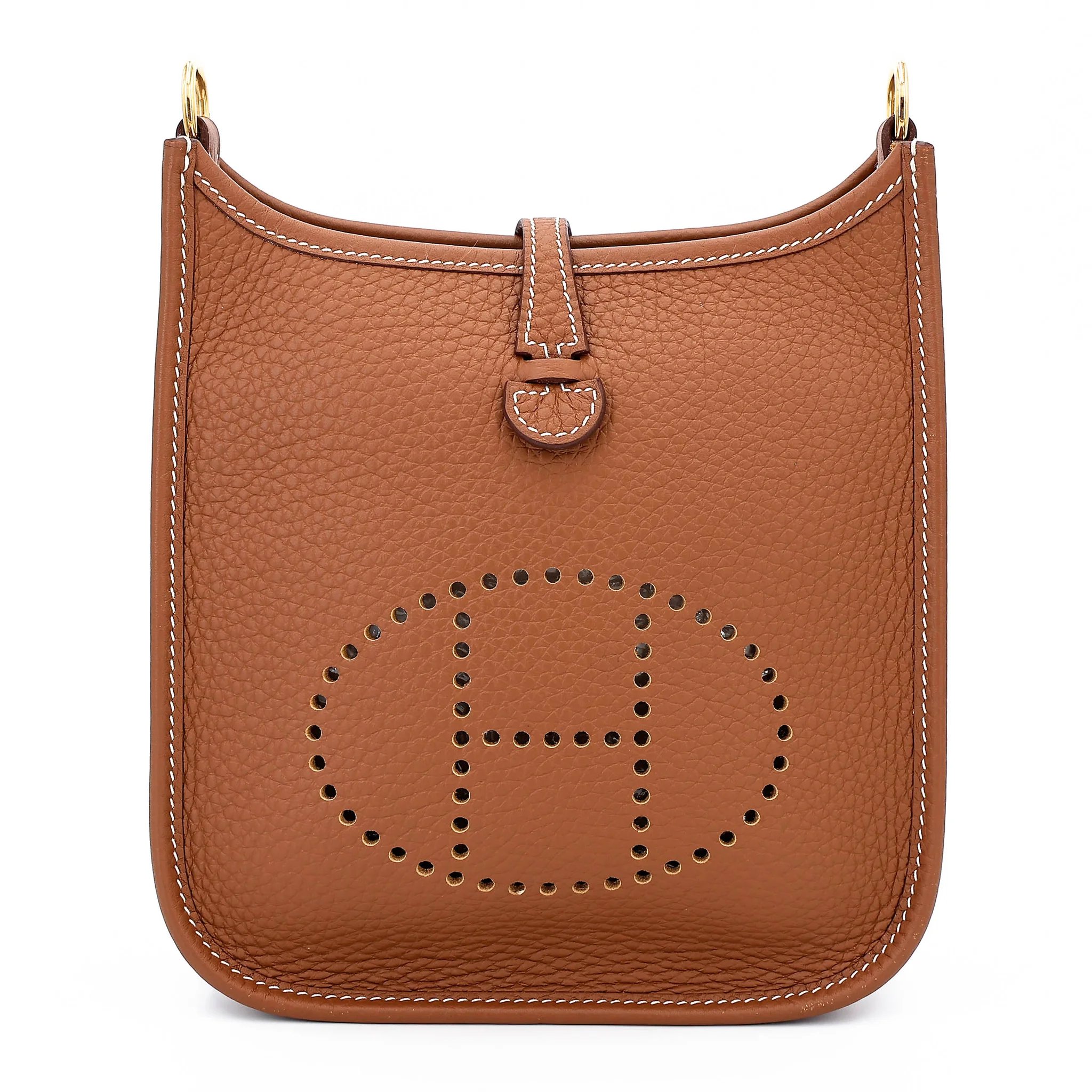 Very Good ( Rank A) HERMÈS Neo Evelyne 16 Gold (37) Clemence Gold hardware B (2023)