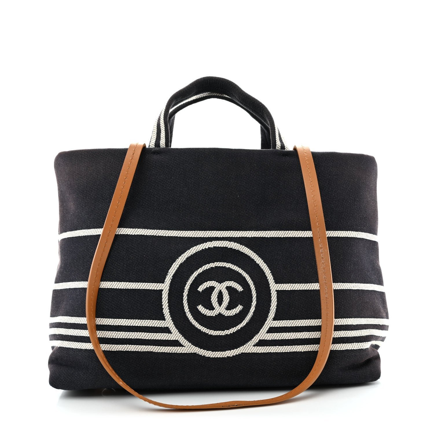 Chanel Denim Shopping Tote Blue