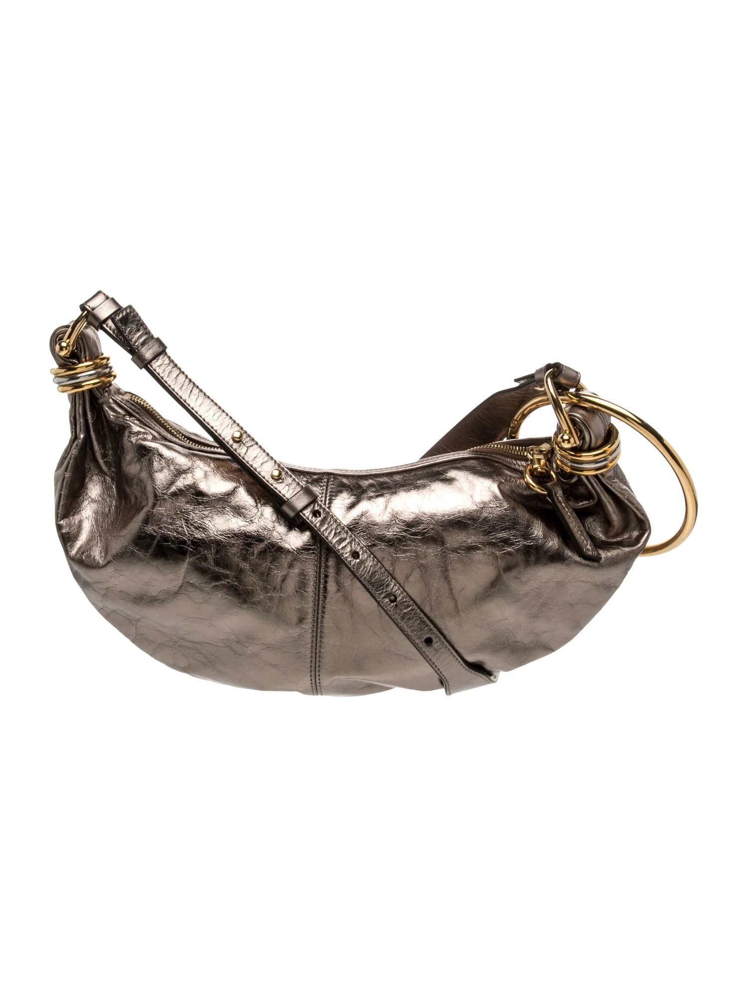 Leather Bracelet Hobo Bag Small 2025, Small
