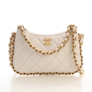 Lambskin Chain Around Hobo Mini