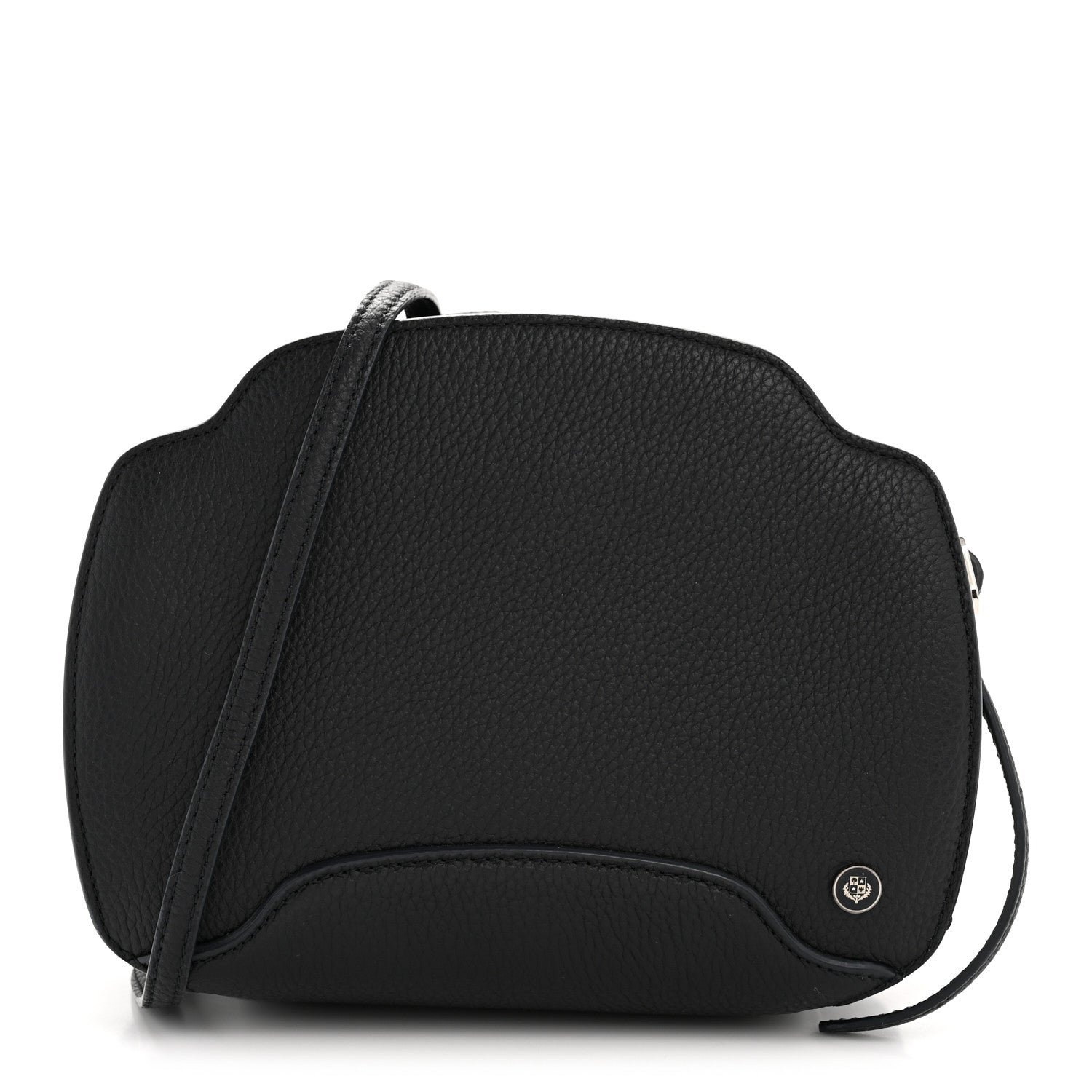 Loro Piana Loro Piana Grained Calfskin Sesia Crossbody Black