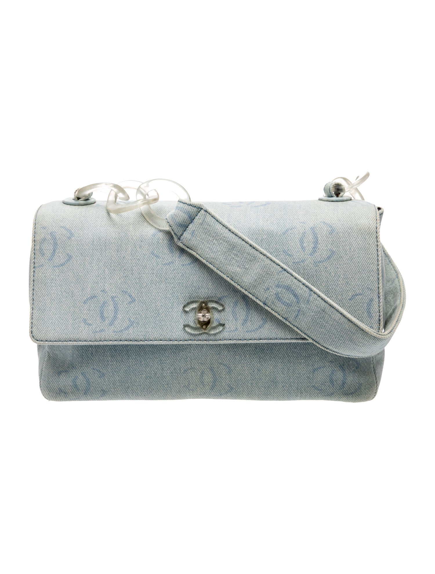 CC Denim Flap Bag