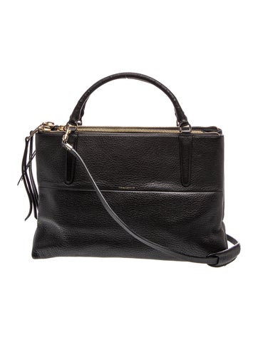 Leather Top Handle Bag