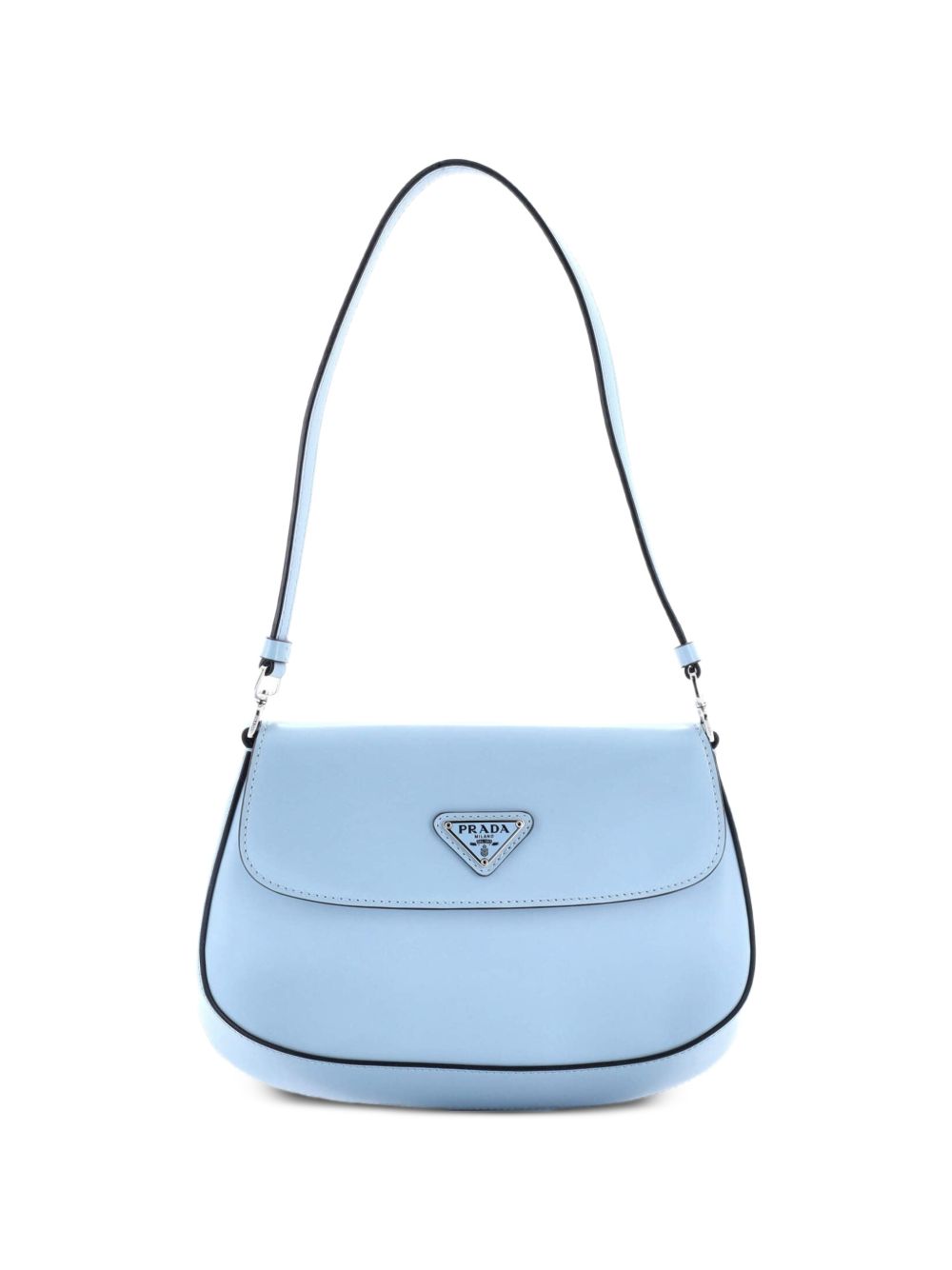 Prada Cleo Flap Shoulder Bag Spazzolato Leather Small hobo bag