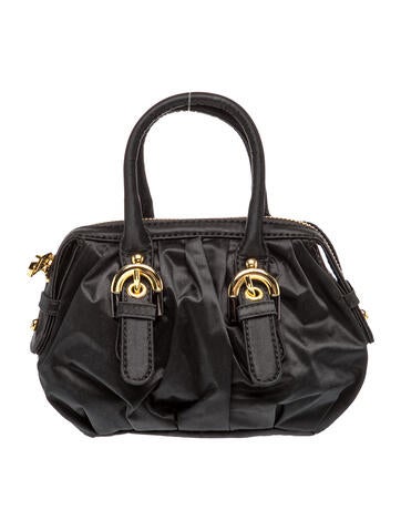 Badgley Mischka Satin Top Handle Bag
