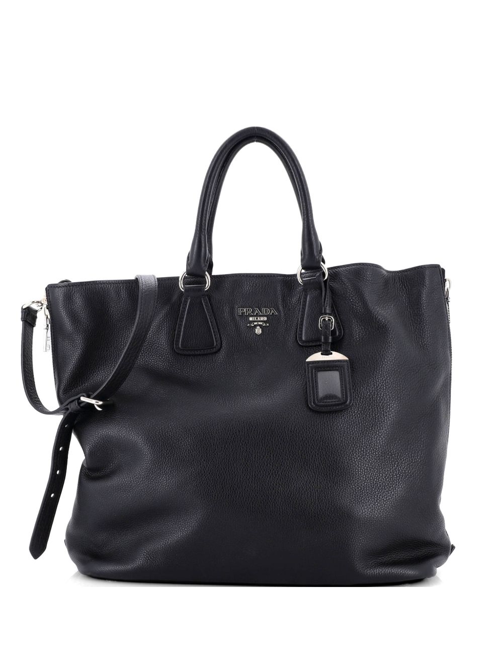 Side Zip Convertible Vitello Daino Large tote bag