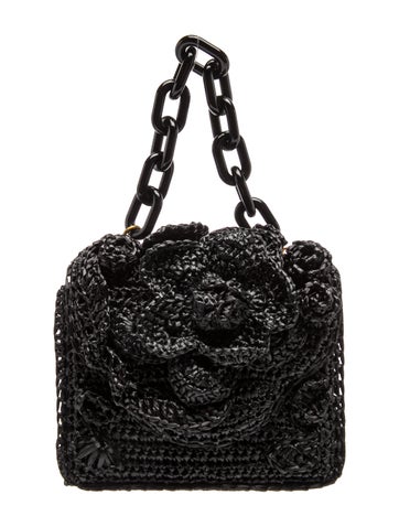 Raffia Top Handle Bag