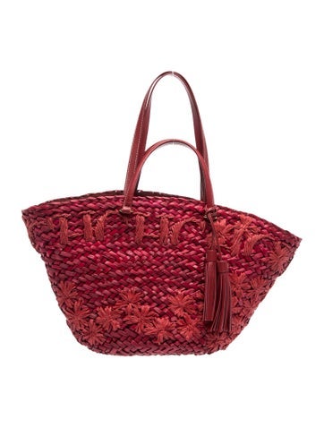 Carolina Herrera Straw Top Handle Bag