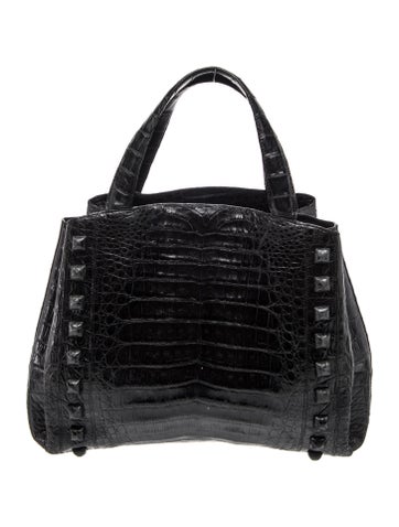 Crocodile Top Handle Bag