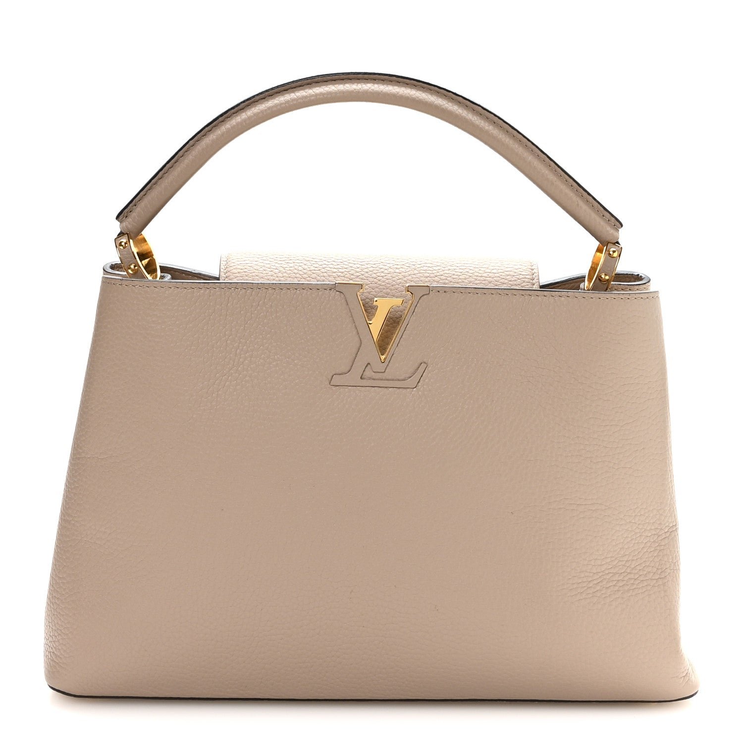 Louis Vuitton Taurillon Capucines MM Galet Galet