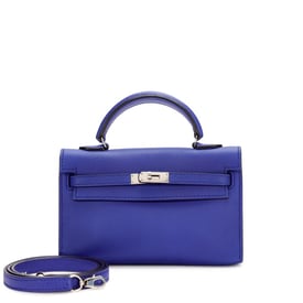 Hermes Bleu Electrique Swift Micro Kelly Palladium Hardware, 2011