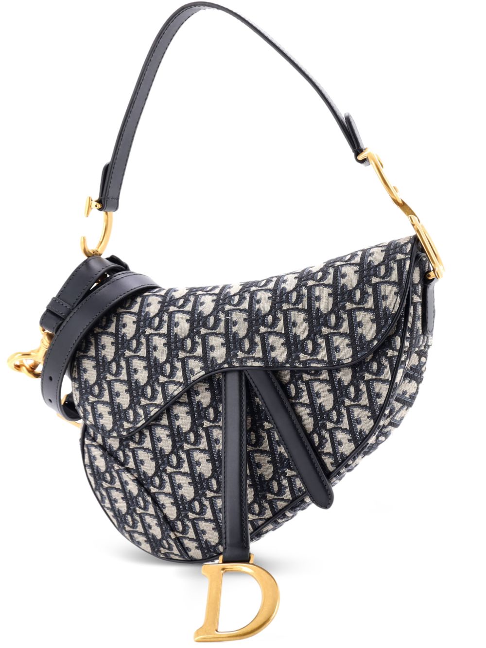 Saddle Handbag with Strap Oblique Canvas Medium shoulder bag