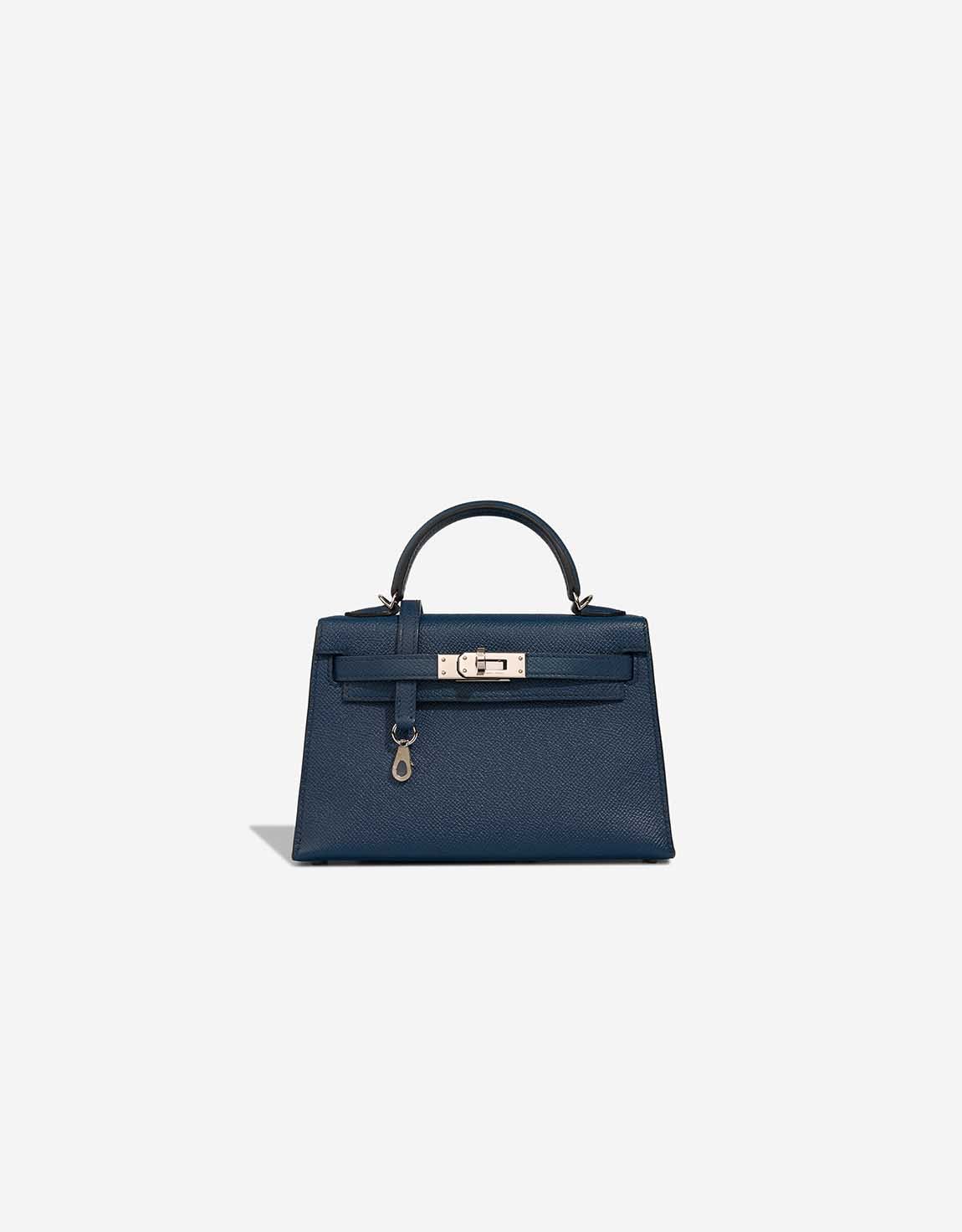 Hermes 
		Kelly Mini Epsom Bleu de Prusse    