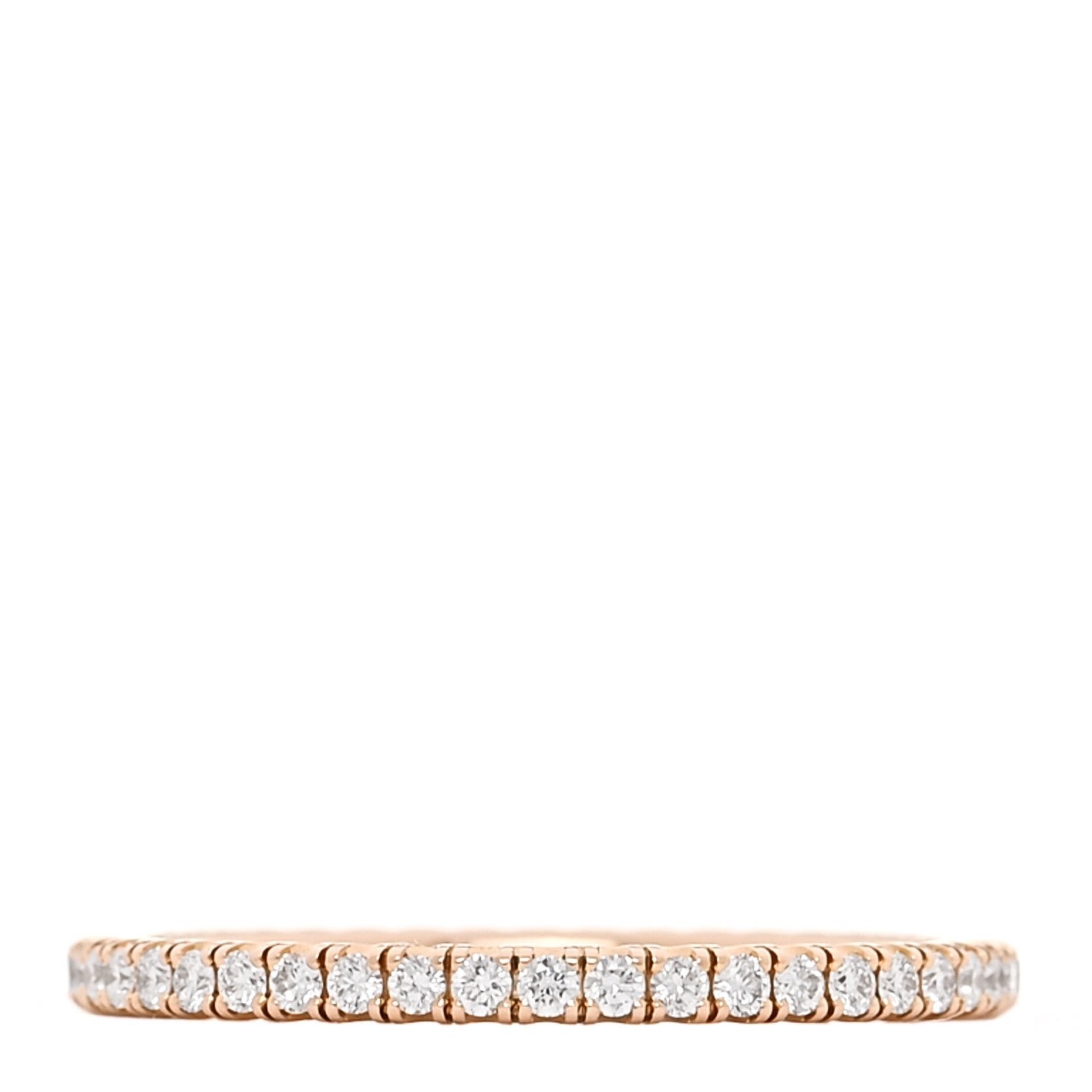 Cartier Cartier 18K Pink Gold Diamond 1.5mm Étincelle de Cartier Wedding Band Ring 47 4