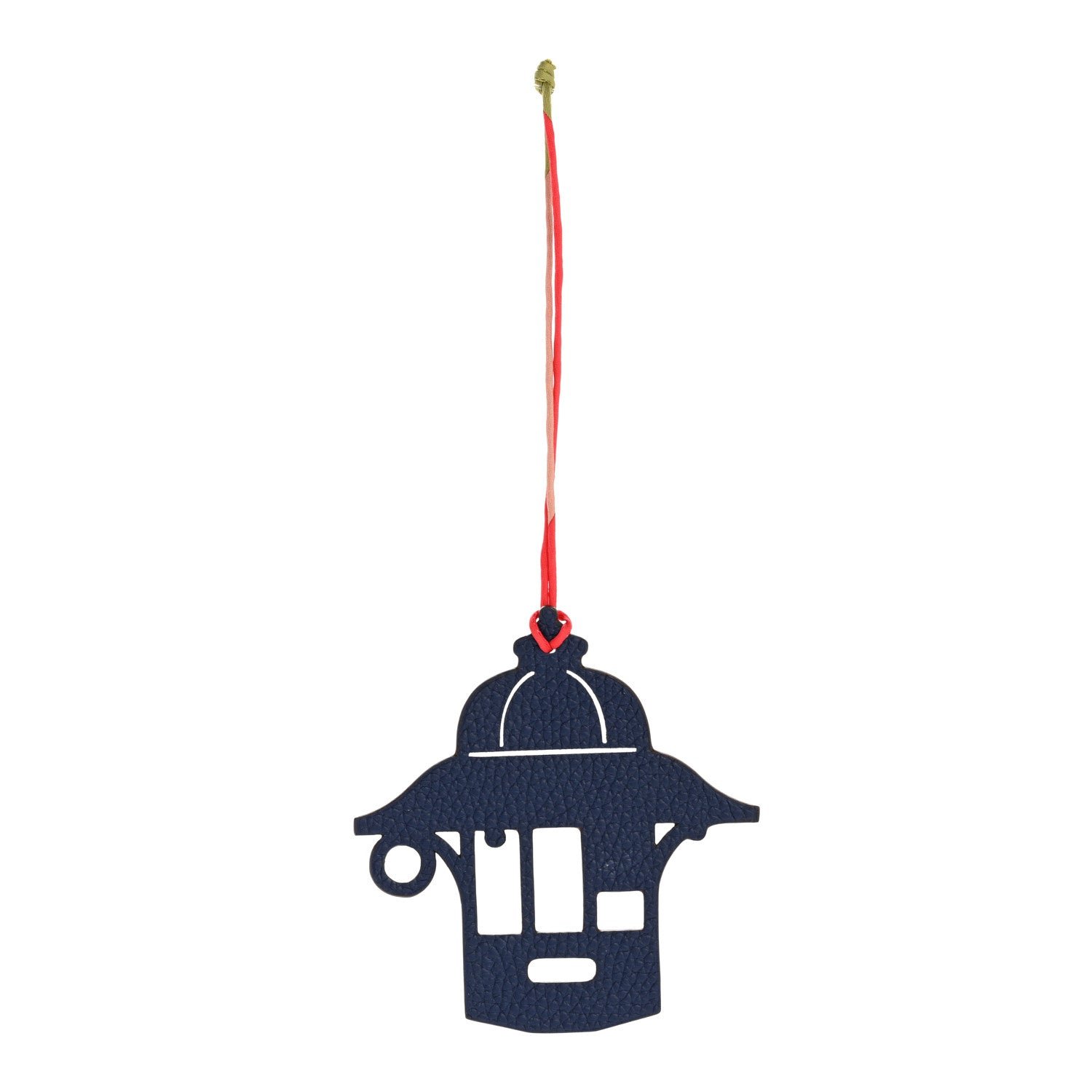 Hermes Taurillon Clemence Chevre Mysore Petit H Kiosque 3H Bag Charm Bleu Nuit Rose Azalee