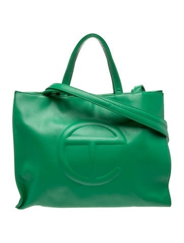 Telfar Vegan Leather Leaf Shopping Bag Medium