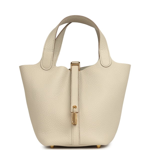Hermes Picotin Lock 18 Beton Clemence Gold Hardware