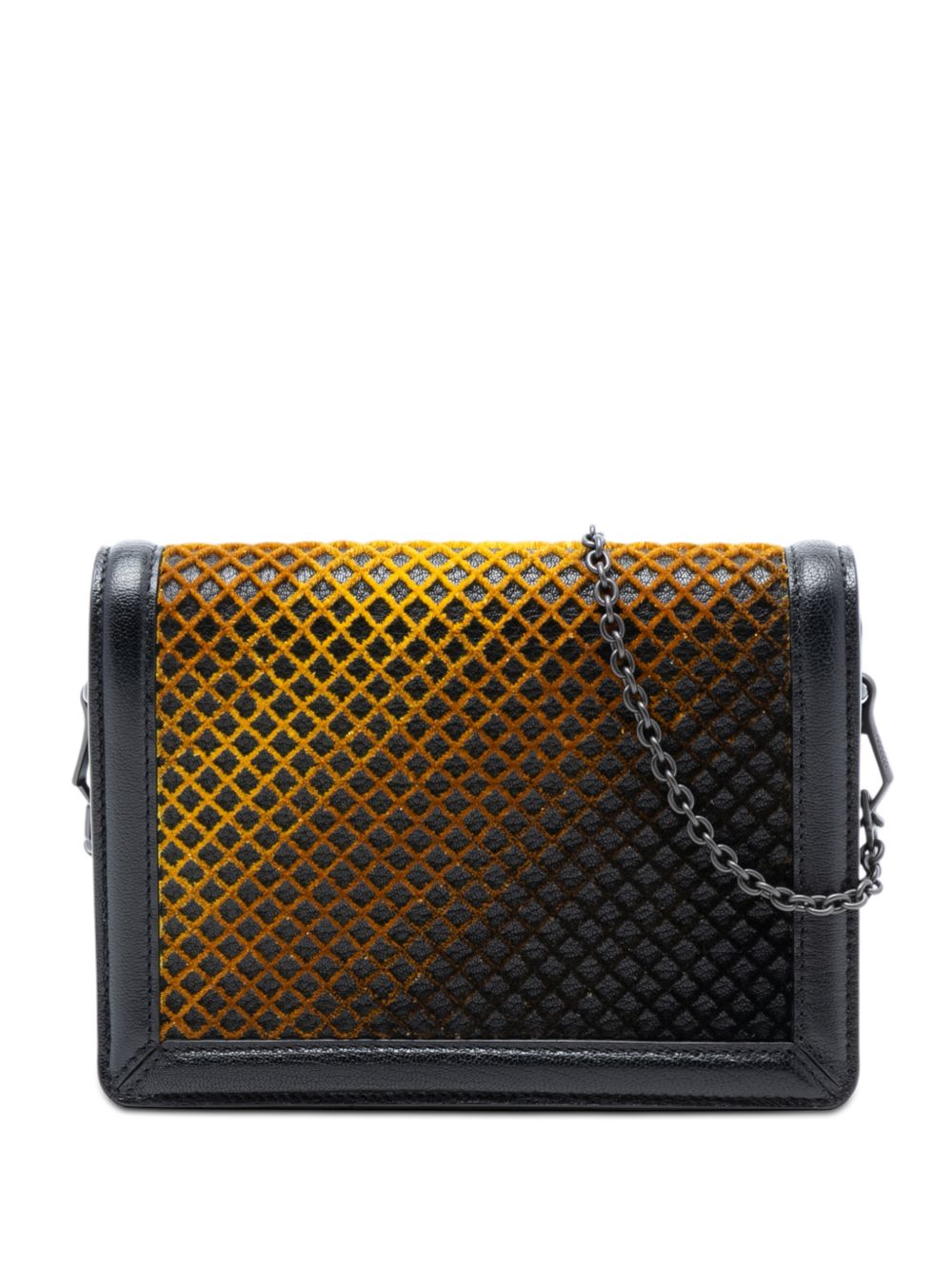 Bottega Veneta 2012-2026 Mini Leather and Ombre Velvet Montebello Crisscross crossbody bag