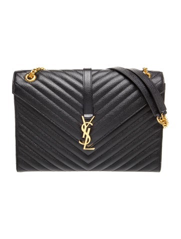 Saint Laurent Leather Envelope Large