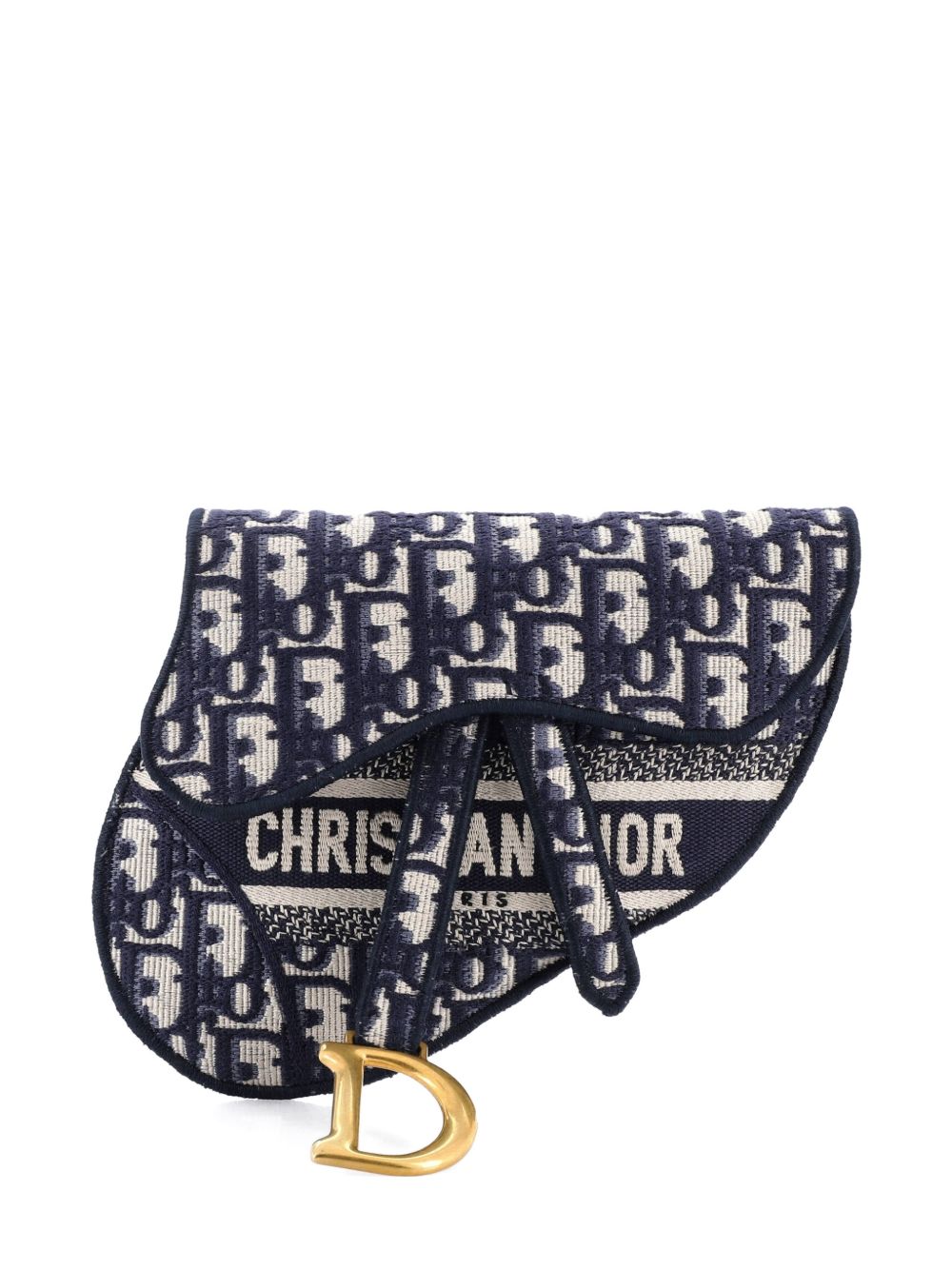 Saddle Logo Embroidered Oblique Canvas belt bag