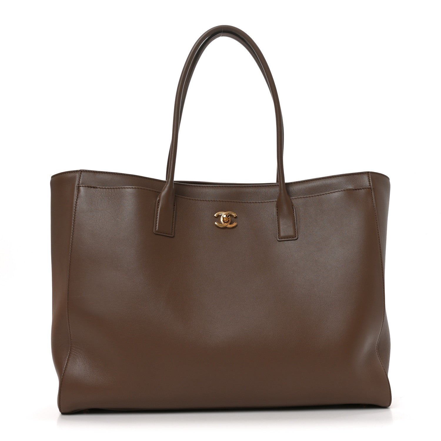 Chanel Calfskin Archetype Large Shopping Tote Light Brown