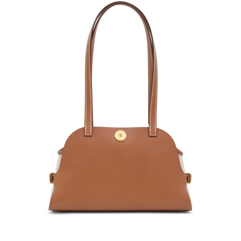 Fauve Hunter, Gold Swift and Ecru and Beige H Canvas Tablier Sellier Bag Gold Hardware,  2026