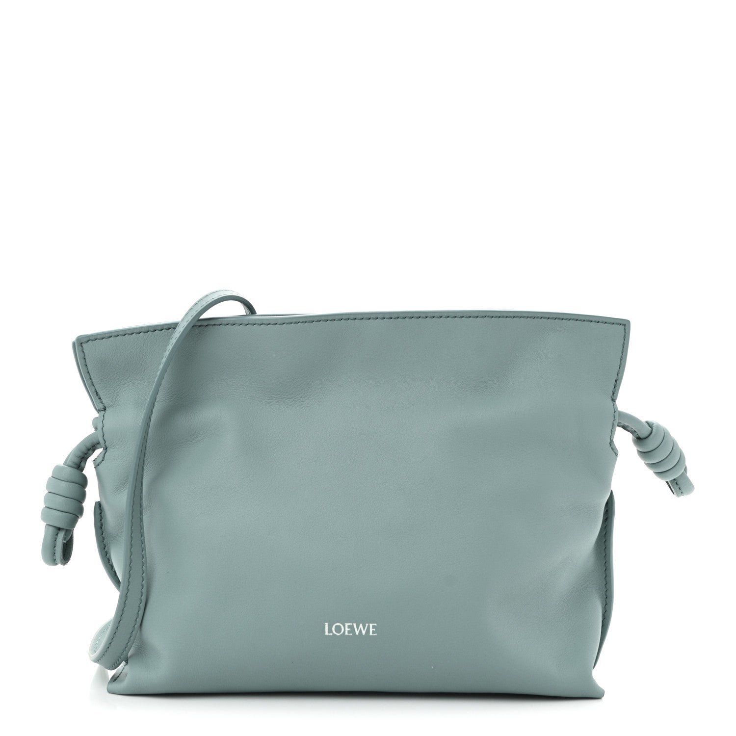 Loewe X SUNA FUJITA Nappa Flamenco Knot Clutch Water