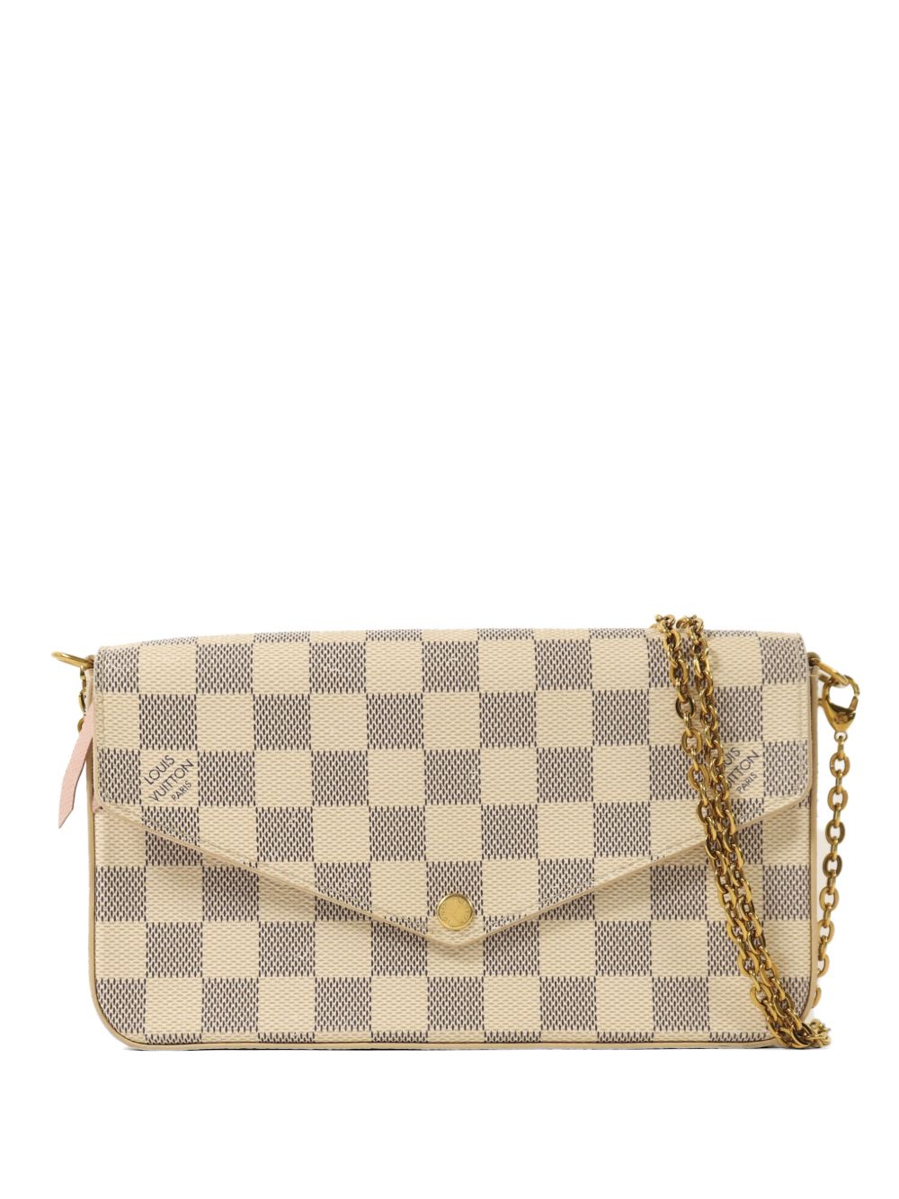 Felicie Pochette Damier Azur canvas shoulder bag