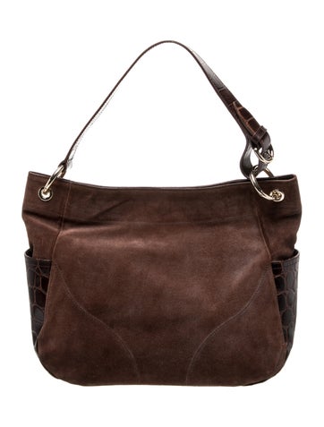 Furla Suede Shoulder Bag