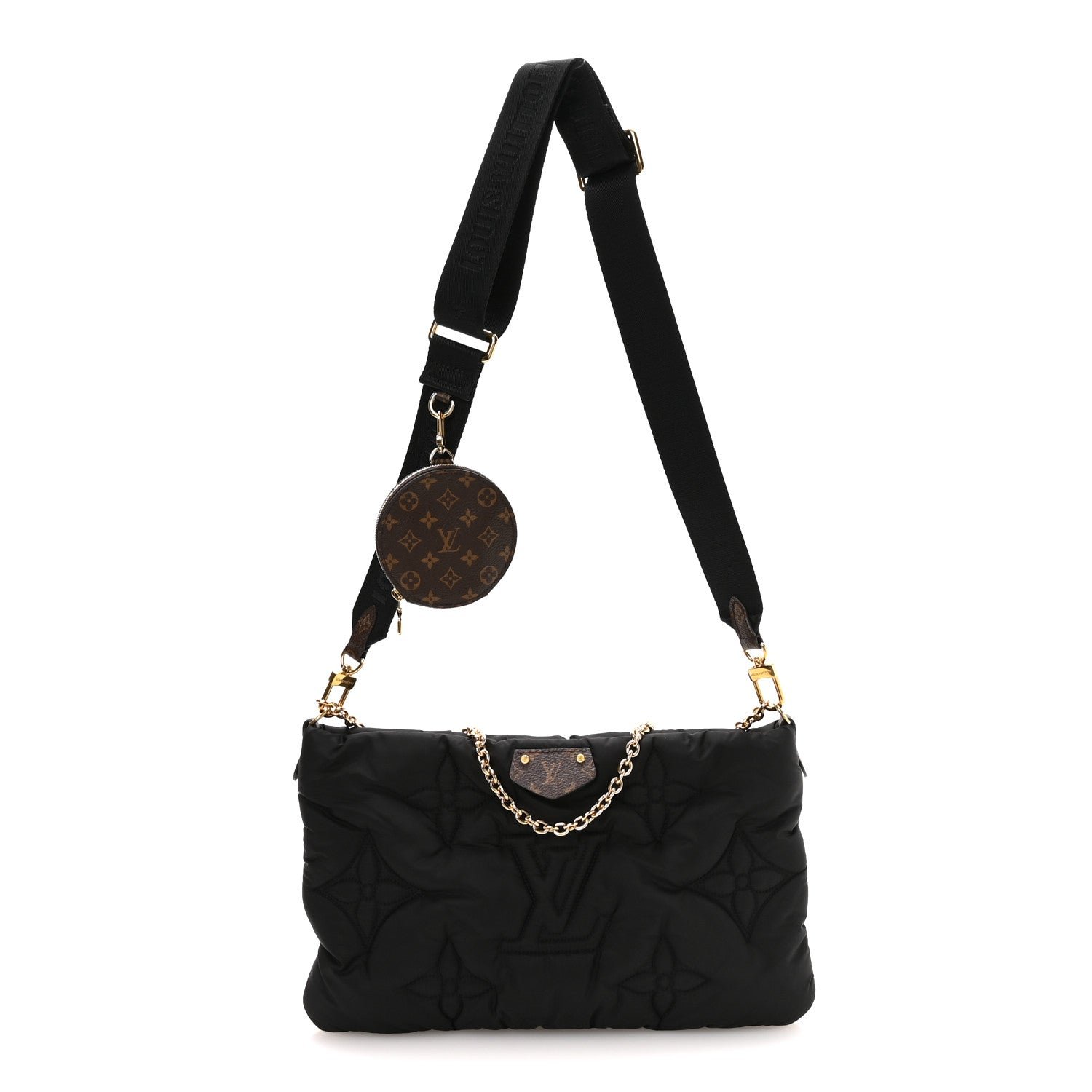Louis Vuitton Econyl Monogram Pillow Maxi Multi Pochette Accessories Black