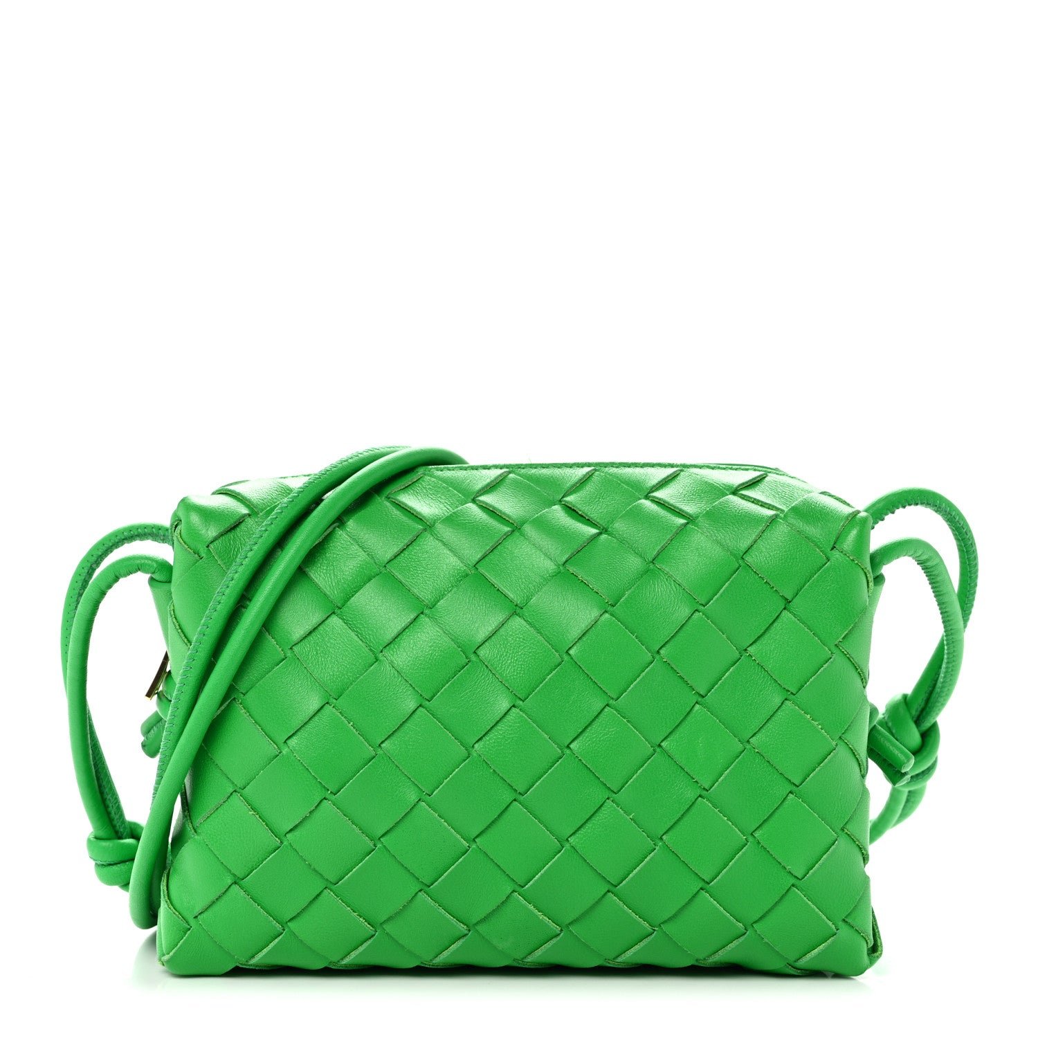 Bottega Veneta Nappa Intrecciato Mini Loop Camera Bag Parakeet