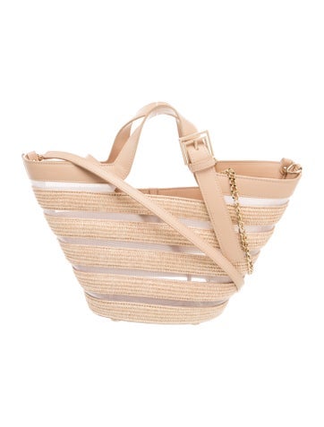 Cult Gaia Straw Top Handle Bag