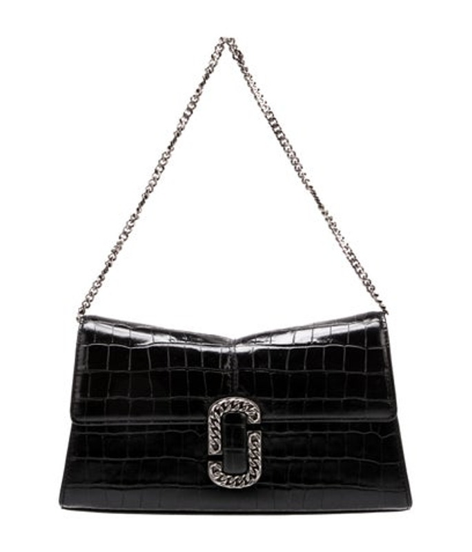 Marc Jacobs Jacobs Embossed Leather Shoulder Bag